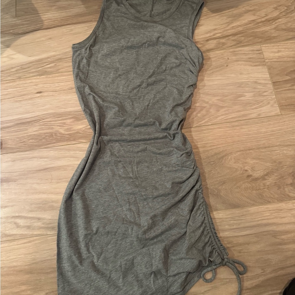 lululemon athletica Charcoal Sleeveless cinched Mini Dress